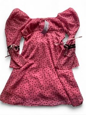 Miss Selfridge x ASOS- Chiffon Ruched Bust Mini Dress, SIZE: US 2, UK 6.